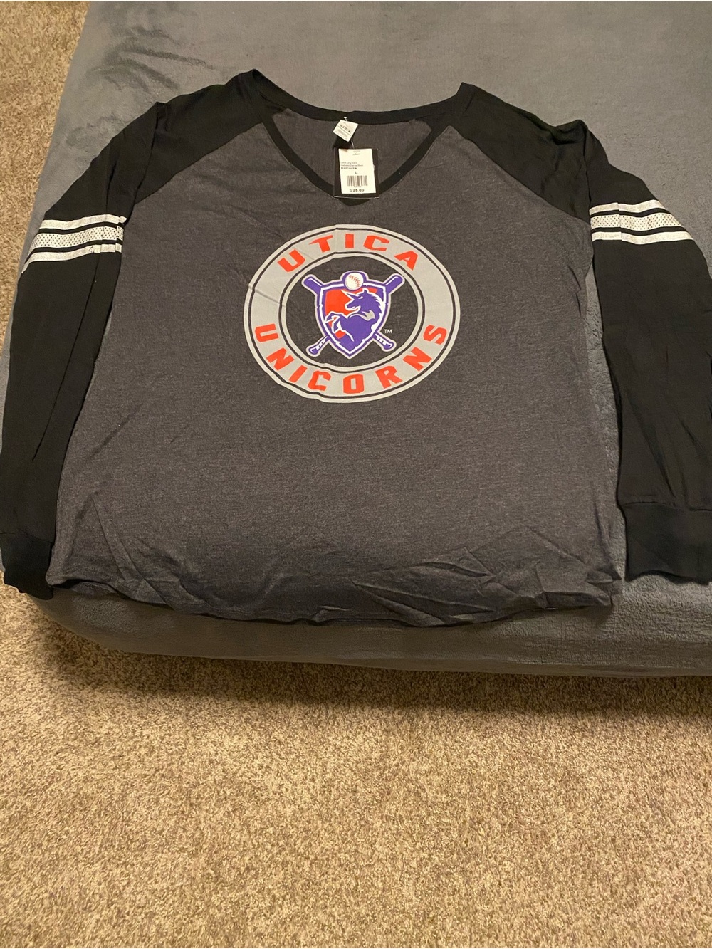 USPBL Utica unicorns long sleeve team shirt